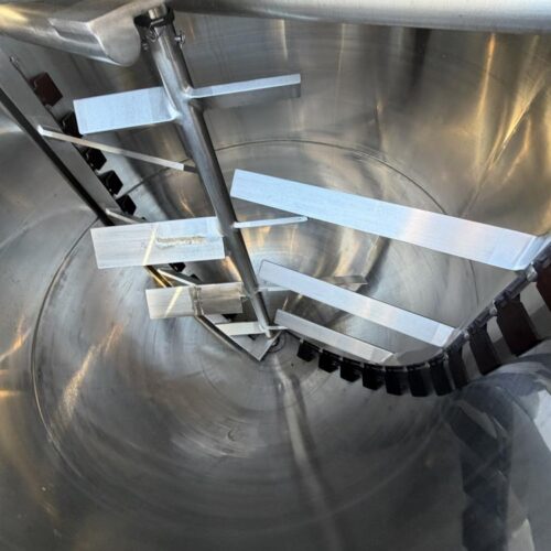 800 Gallon Lee Industries Model 800D9MS Jacketed Stainless Steel Double Motion Agitated Kettle