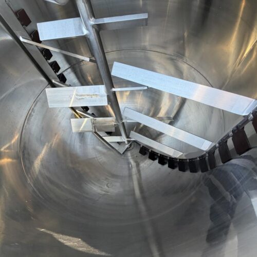 800 Gallon Lee Industries Model 800D9MS Jacketed Stainless Steel Double Motion Agitated Kettle