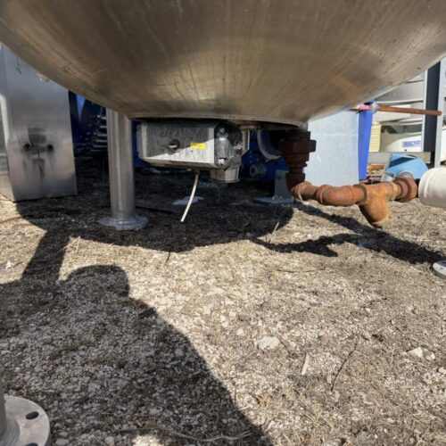 800 Gallon Lee Industries Model 800D9MS Jacketed Stainless Steel Double Motion Agitated Kettle