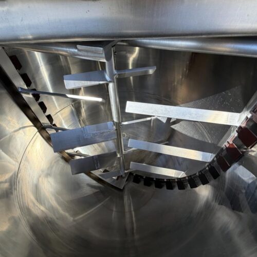 800 Gallon Lee Industries Model 800D9MS Jacketed Stainless Steel Double Motion Agitated Kettle