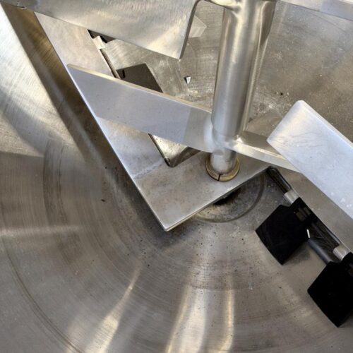 800 Gallon Lee Industries Model 800D9MS Jacketed Stainless Steel Double Motion Agitated Kettle