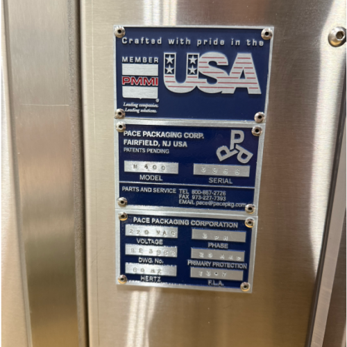 Pace Model M400 Stainless Steel 350 BPM Bottle Unscrambler