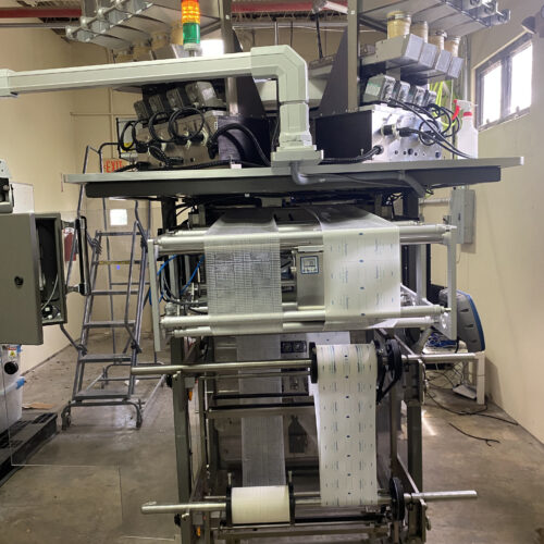Wrapade Model V612 12 Inch Wide, 6 Station, Vertical Pouch Packaging Machine