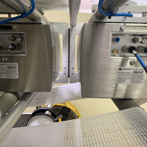 Wrapade Model V612 12 Inch Wide, 6 Station, Vertical Pouch Packaging Machine