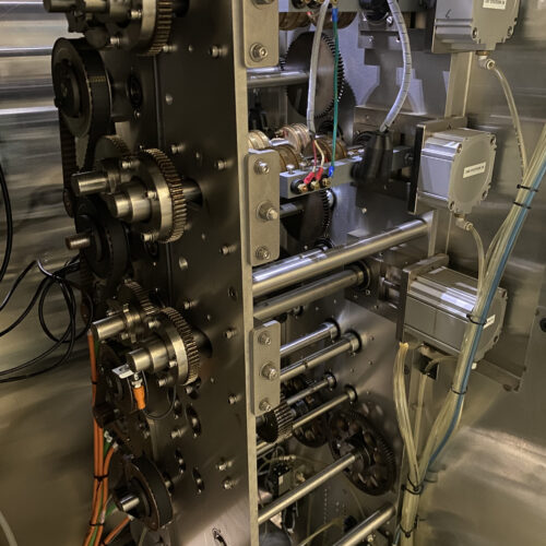 Wrapade Model V612 12 Inch Wide, 6 Station, Vertical Pouch Packaging Machine