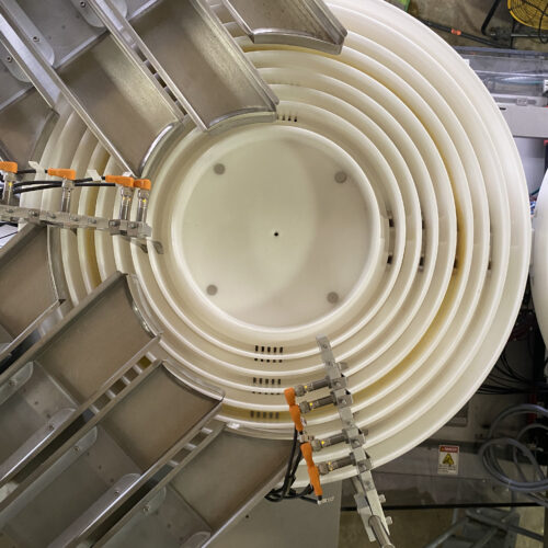 Wrapade Model V612 12 Inch Wide, 6 Station, Vertical Pouch Packaging Machine