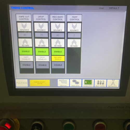 Wrapade Model V612 12 Inch Wide, 6 Station, Vertical Pouch Packaging Machine