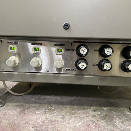 Wrapade Model V612 12 Inch Wide, 6 Station, Vertical Pouch Packaging Machine