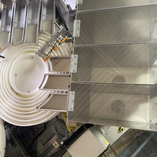 Wrapade Model V612 12 Inch Wide, 6 Station, Vertical Pouch Packaging Machine