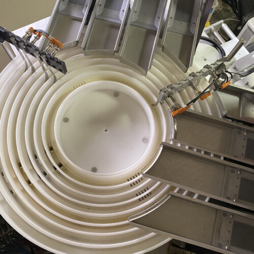 Wrapade Model V612 12 Inch Wide, 6 Station, Vertical Pouch Packaging Machine