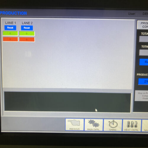 Wrapade Model V612 12 Inch Wide, 6 Station, Vertical Pouch Packaging Machine