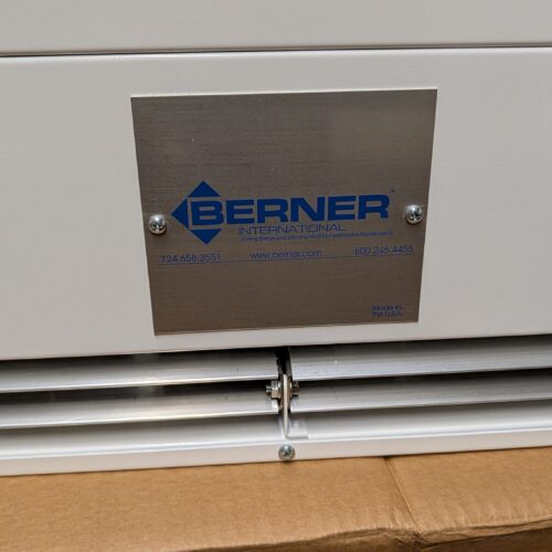 UNUSED Berner International Model EZX1072AZRDYN  6-Foot-Long Low Profile Air Curtain