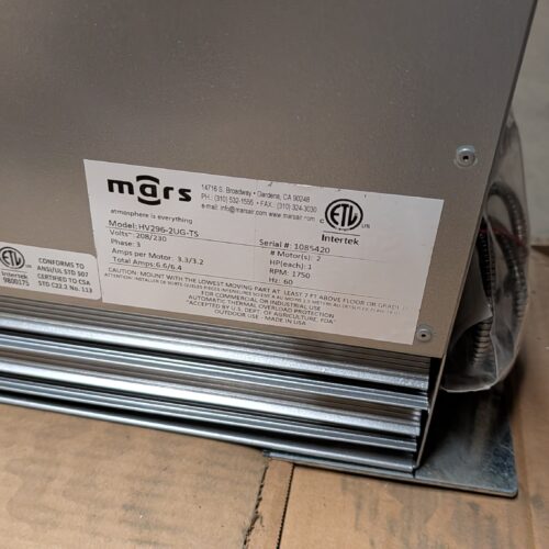 UNUSED Mars Model HV2962UGTS 8-Foot-Long High Velocity Air Curtain