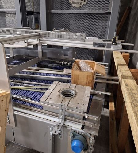 Ska Fab Depalletizer with Associated Conveyors