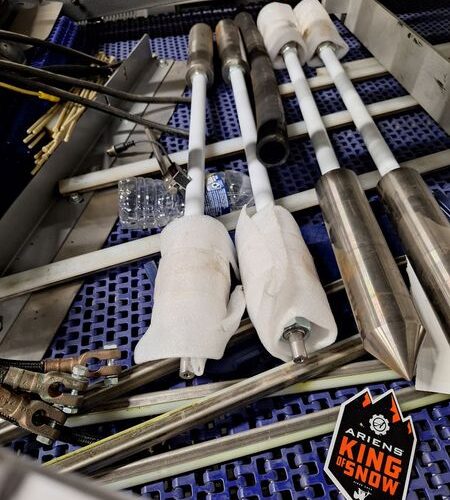 Ska Fab Depalletizer with Associated Conveyors