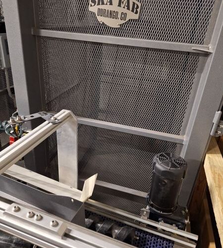 Ska Fab Depalletizer with Associated Conveyors