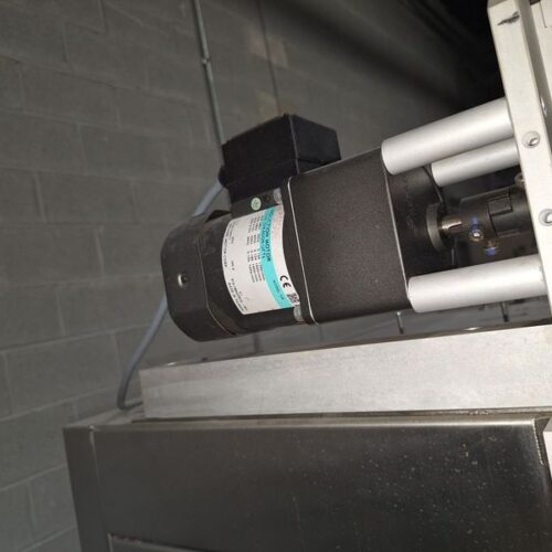 SleeveSeal Model SSL100 Stainless Steel High-Performance Vertical Sleeve Labeler