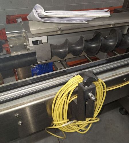 SleeveSeal Model SSL100 Stainless Steel High-Performance Vertical Sleeve Labeler