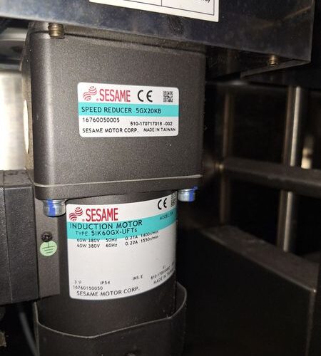 SleeveSeal Model SSL100 Stainless Steel High-Performance Vertical Sleeve Labeler