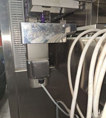 SleeveSeal Model SSL100 Stainless Steel High-Performance Vertical Sleeve Labeler