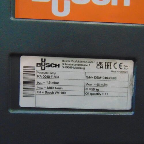 Fondarex Two 500/40 Die Casting Vacuum System