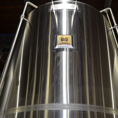 Marks 40 BBL Stainless Steel Vertical Jacketed Brite Tank