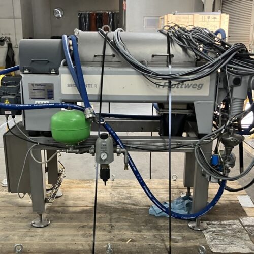 Flottweg Model Sedicanter S3E3408 Stainless Steel Horizontal Double-Conical Solid Bowl Centrifuge