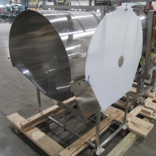 30 in Diameter x 44 in Long Stainless Steel Adjustable Pitch Seasoning Drum