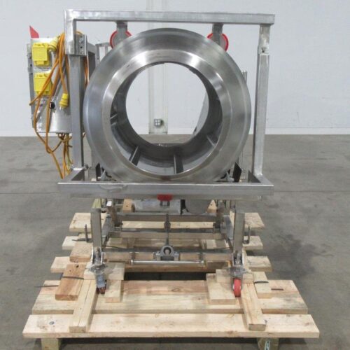 30 in Diameter x 44 in Long Stainless Steel Adjustable Pitch Seasoning Drum