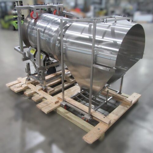 30 in Diameter x 44 in Long Stainless Steel Adjustable Pitch Seasoning Drum