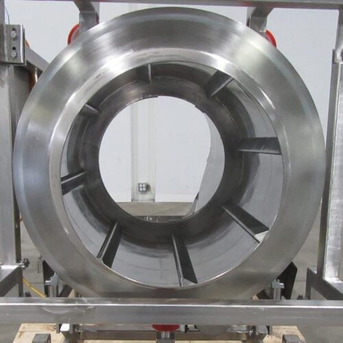 30 in Diameter x 44 in Long Stainless Steel Adjustable Pitch Seasoning Drum