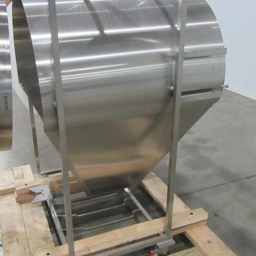 30 in Diameter x 44 in Long Stainless Steel Adjustable Pitch Seasoning Drum