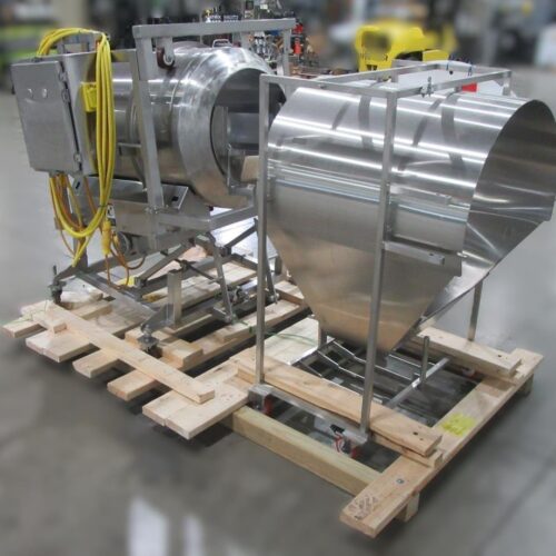 30 in Diameter x 44 in Long Stainless Steel Adjustable Pitch Seasoning Drum