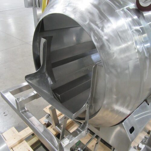 30 in Diameter x 44 in Long Stainless Steel Adjustable Pitch Seasoning Drum