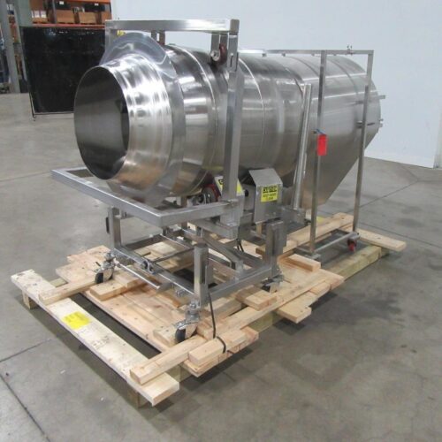30 in Diameter x 44 in Long Stainless Steel Adjustable Pitch Seasoning Drum