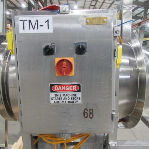 30 in Diameter x 44 in Long Stainless Steel Adjustable Pitch Seasoning Drum