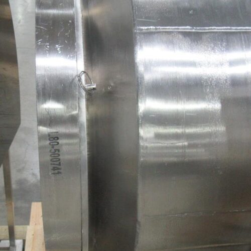 30 in Diameter x 44 in Long Stainless Steel Adjustable Pitch Seasoning Drum