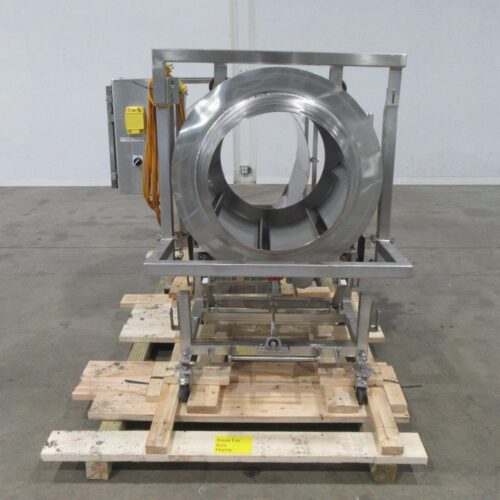 30 in Diameter x 44 in Long Stainless Steel Adjustable Pitch Seasoning Drum