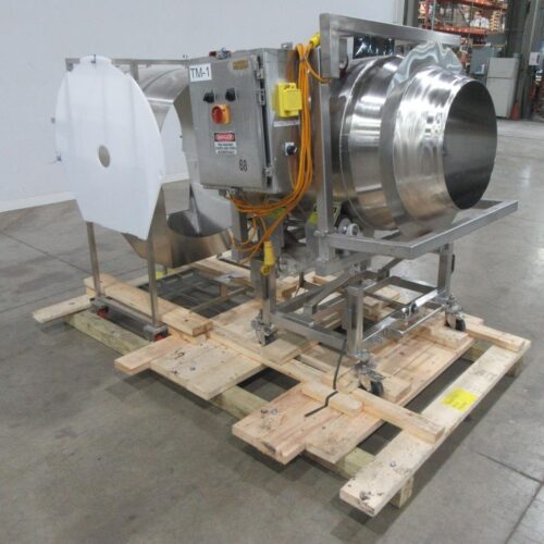 30 in Diameter x 44 in Long Stainless Steel Adjustable Pitch Seasoning Drum