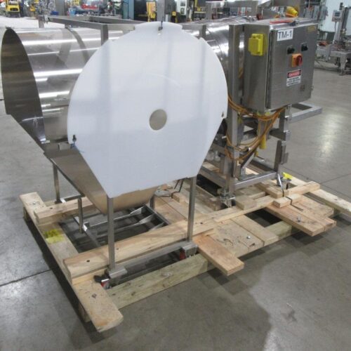 30 in Diameter x 44 in Long Stainless Steel Adjustable Pitch Seasoning Drum