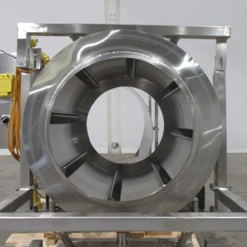 30 in Diameter x 44 in Long Stainless Steel Adjustable Pitch Seasoning Drum