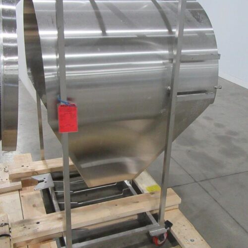 30 in Diameter x 44 in Long Stainless Steel Adjustable Pitch Seasoning Drum