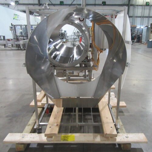 30 in Diameter x 44 in Long Stainless Steel Adjustable Pitch Seasoning Drum