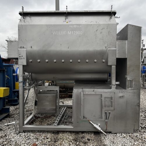 220 Cu Ft Weiler Provisur Model M12900 S/S Dual Shaft Paddle Mixer