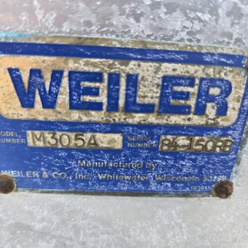 35 Cu Ft Weiler Model M305A S/S Dual Paddle Mixer