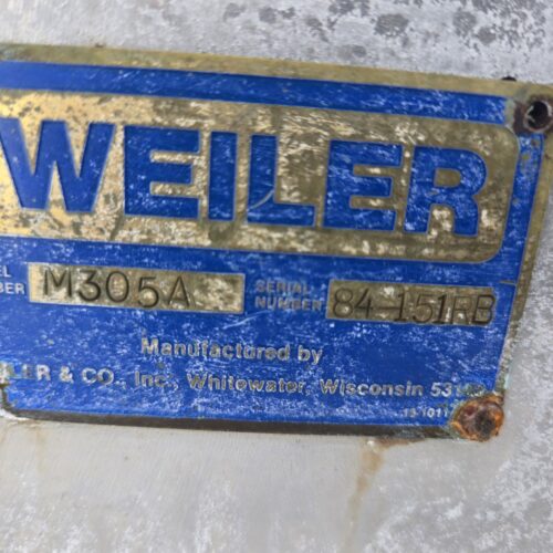 35 Cu Ft Weiler Model M305A S/S Dual Paddle Mixer