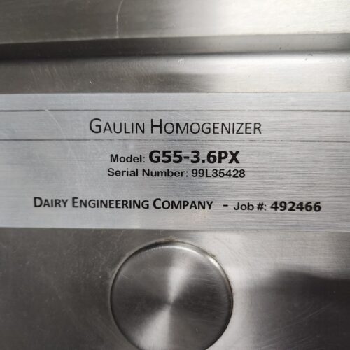 Gaulin G55-3.6PX Industrial Homogenizer 2-Stage