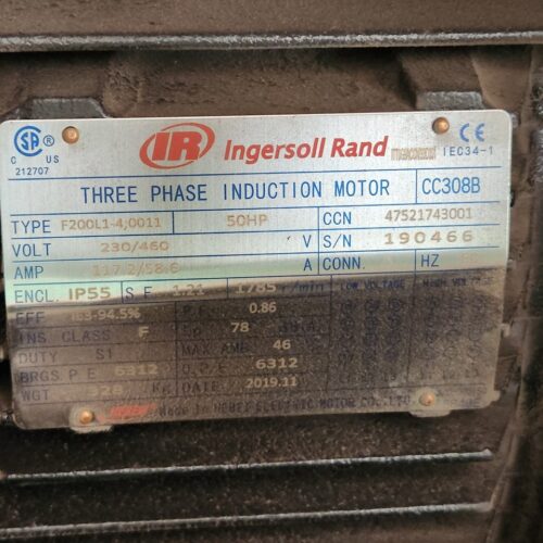 Ingersoll Rand RS 37i A118-TAS Air Compressor 50 HP
