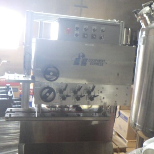 Equipment Express 6-Quill Inline Spindle C-Frame Capper with Cap Feeder