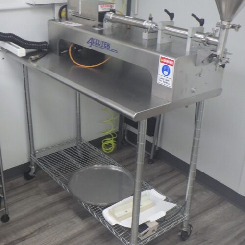 Accutek S/S Single Head Piston Filler with Feed Hopper